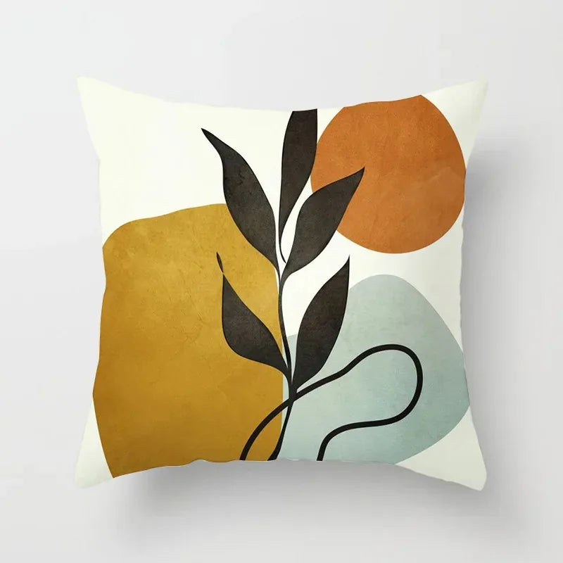 VelvetHaven - Botanical Cushion Cover for a Fresh, Natural Interior