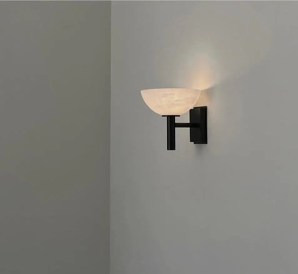 MarbleLuxe - Marble and Antique Brass Wall Light