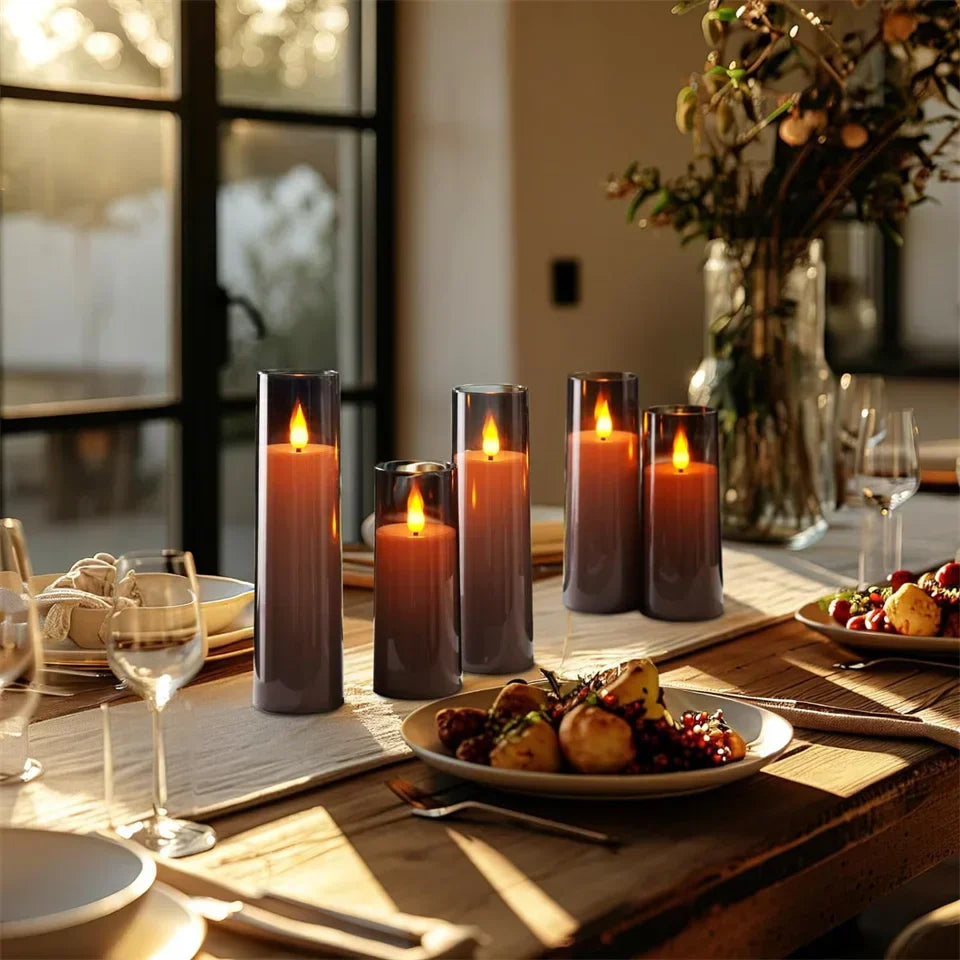 CandleGlow - Remote Control LED Candles, Set of 3