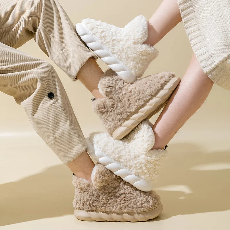 VelvetLuxe - Cozy Cotton Plush Winter Slippers