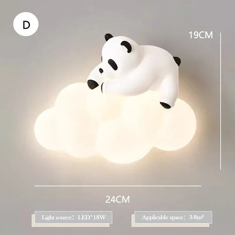 PandaGlow Lamp - Soft LED Wall Lamp for Kids' Room