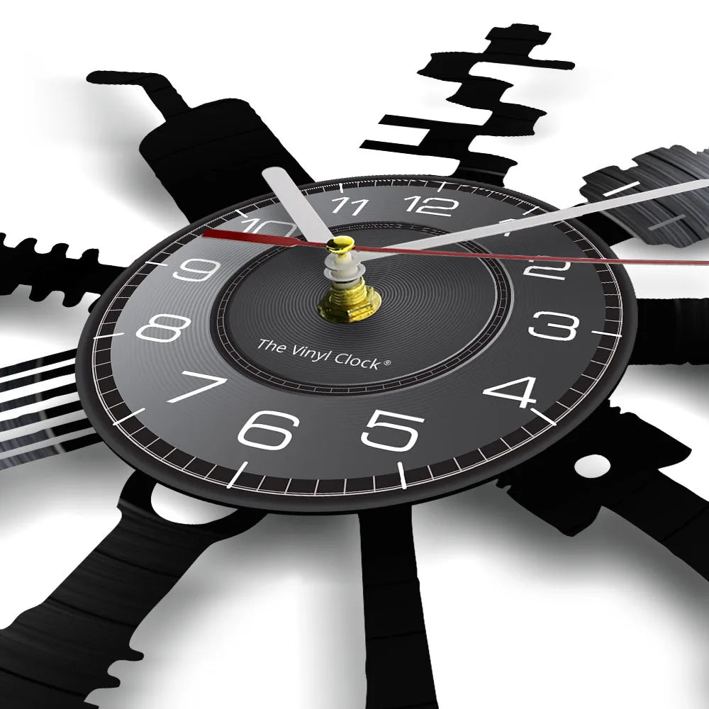 AutoRepair Clock - Vinyl Wall Clock for Garage and Workshop