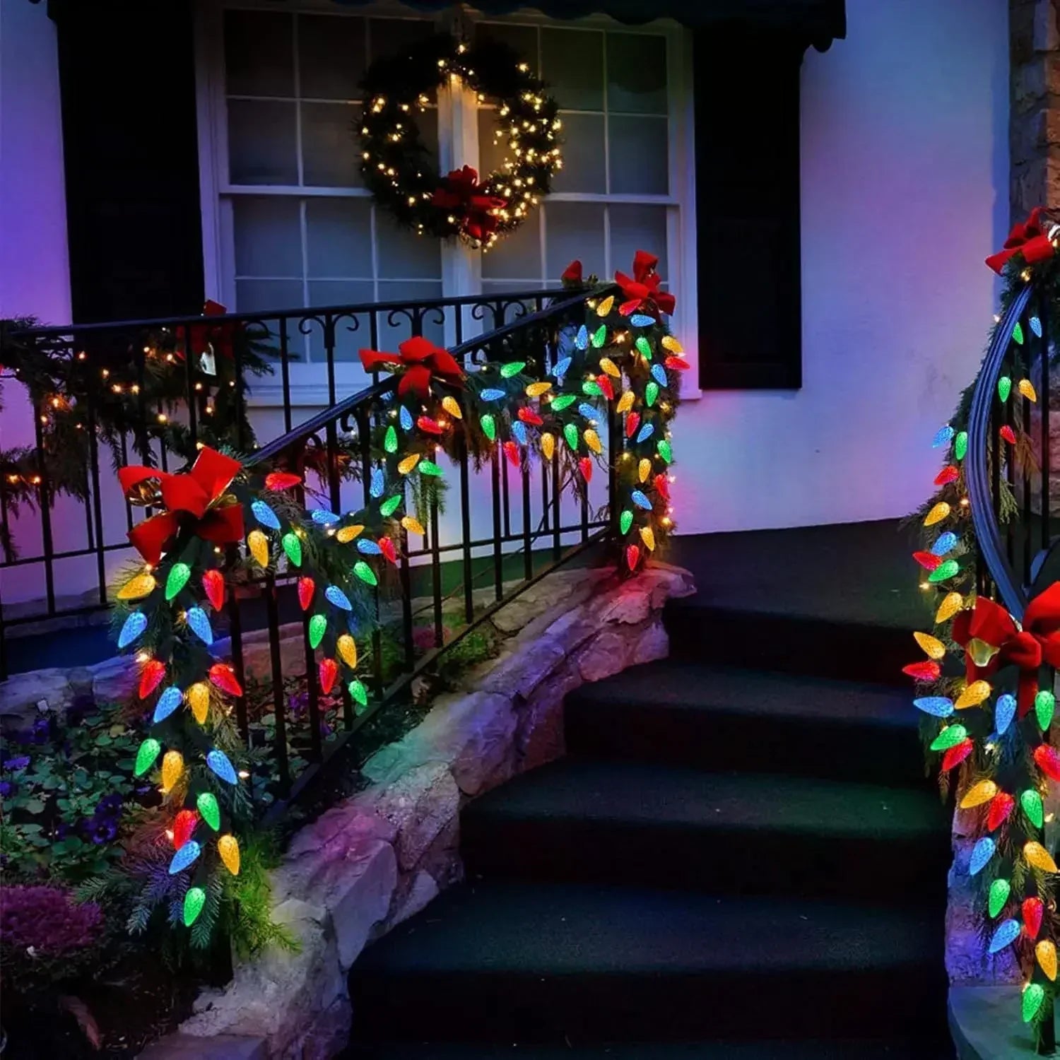 BerryGlow Lights - Guirlande solaire fraise pour jardin et fêtes