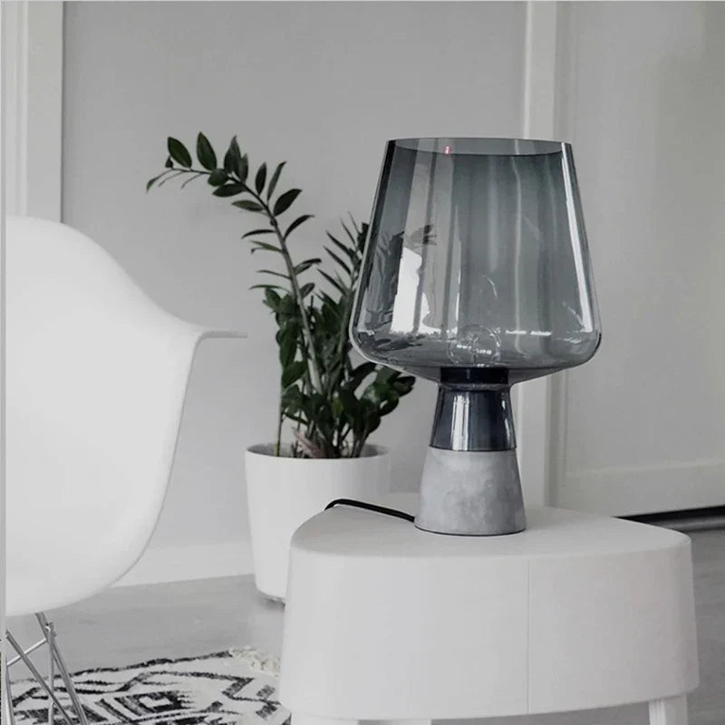 Ubrixa - Industrial Concrete and Glass Desk Lamp