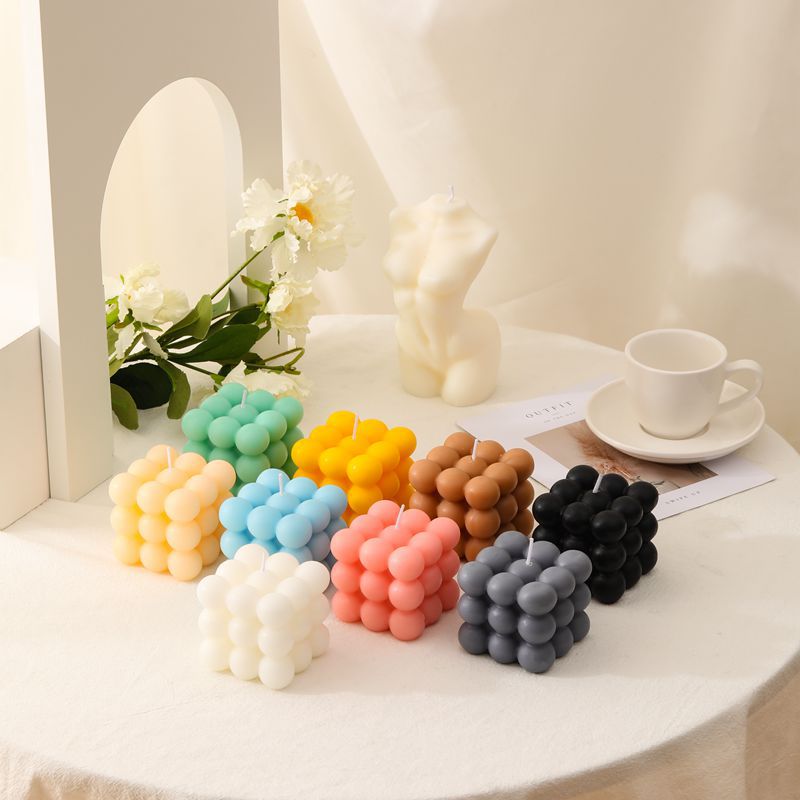 BubbleGlow Candle - Bougie Tendance pour Intérieur