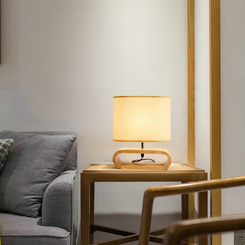 ZenHout - Wooden Desk Lamp for a Serene Ambiance