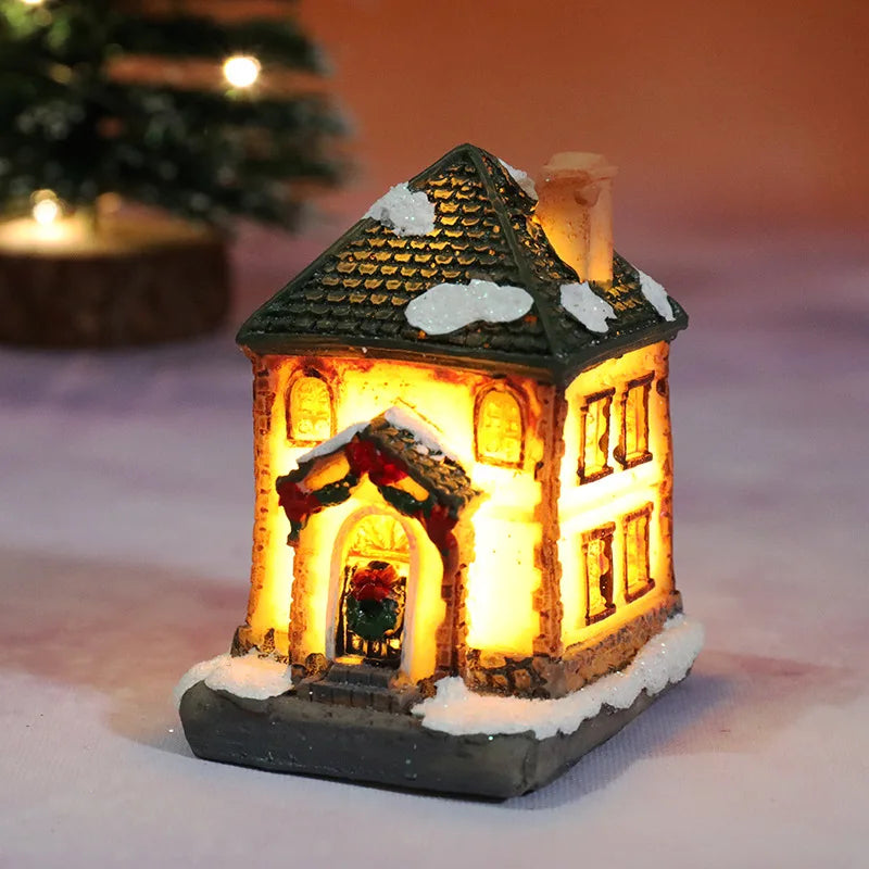 FestiveGlow Decor - Light-Up LED Holiday House