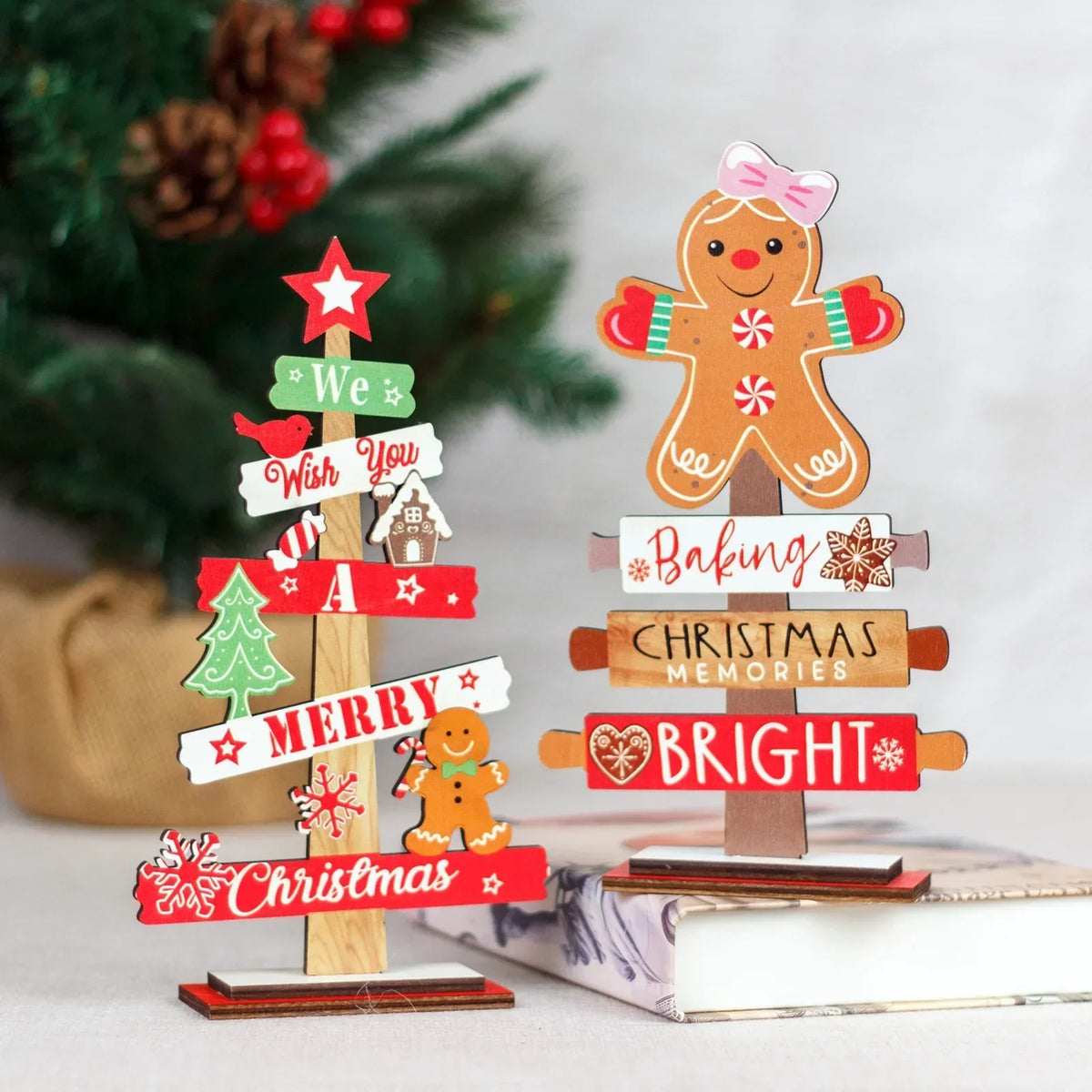 Gingerbread Man Ornament - Festive Christmas Tree & Table Decor