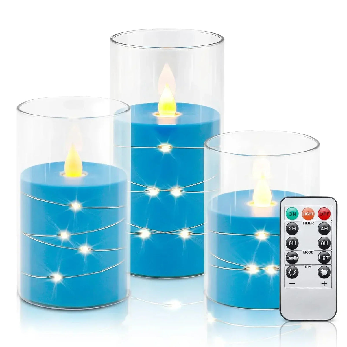 Flameflex - Realistic Flame LED Candles, Set of 3