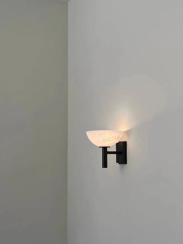 MarbleLuxe - Marble and Antique Brass Wall Light