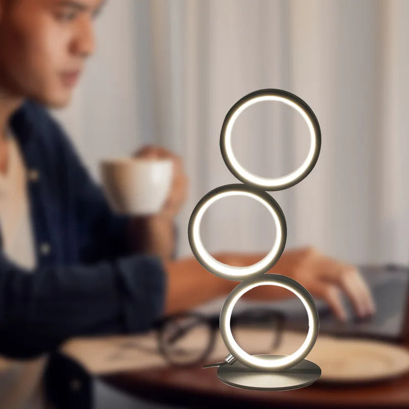TricolorLuxe - Elegant Adjustable Reading Lamp