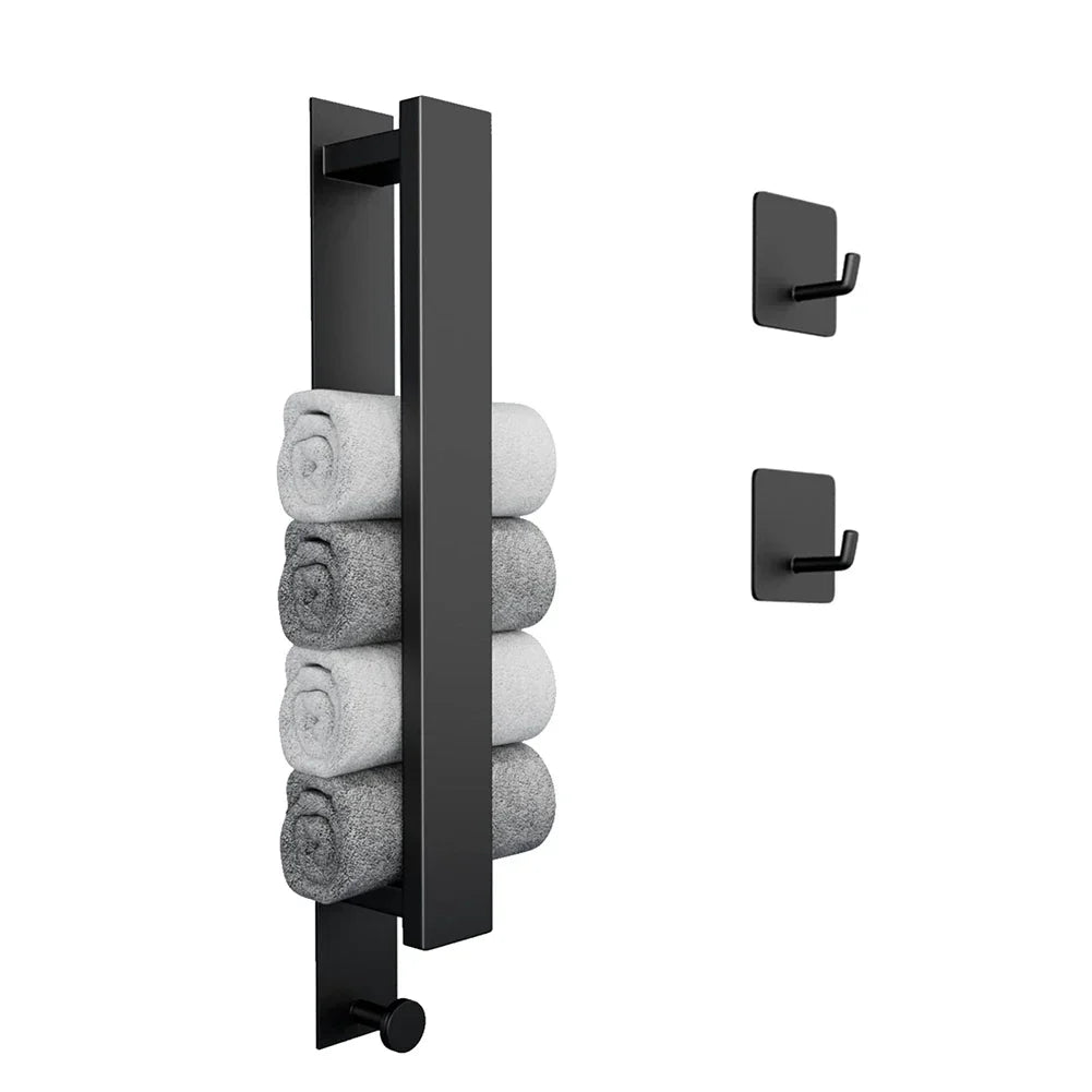Adhesive Towel Holder - Modern Stainless Steel Wall Mount for Bathroom