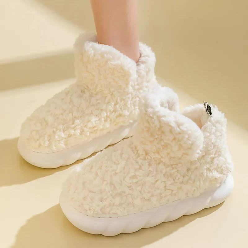 VelvetLuxe - Cozy Cotton Plush Winter Slippers