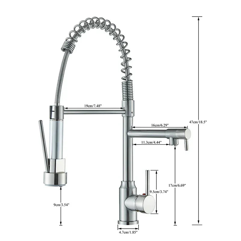 NickelFlex - 360° Rotating Modern Kitchen Mixer Tap