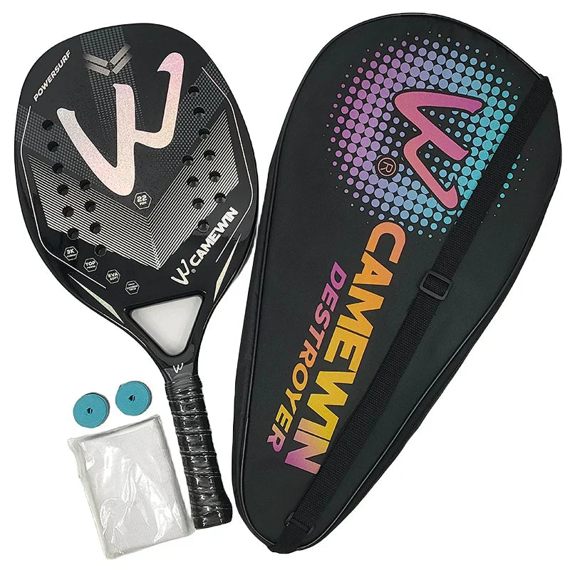 ProCarbo Grip - Carbon Fiber Beach Tennis Racket for Optimal Control