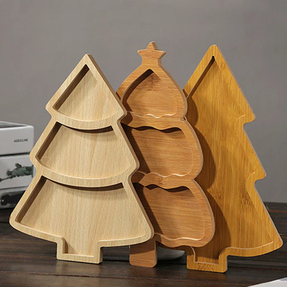 FestiveTree Board - Wooden Christmas Tree Serving Board
