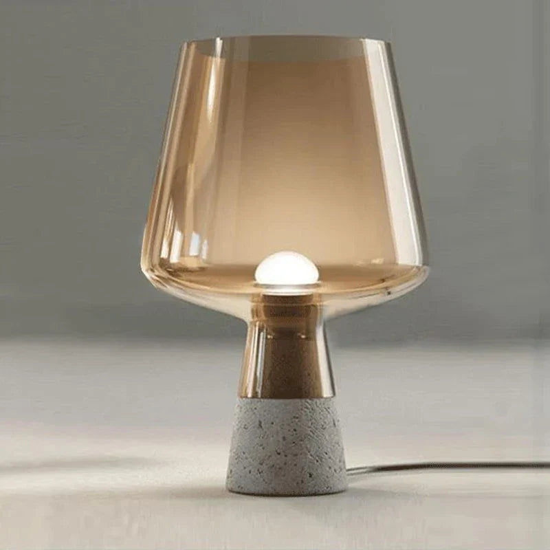 Ubrixa - Industrial Concrete and Glass Desk Lamp