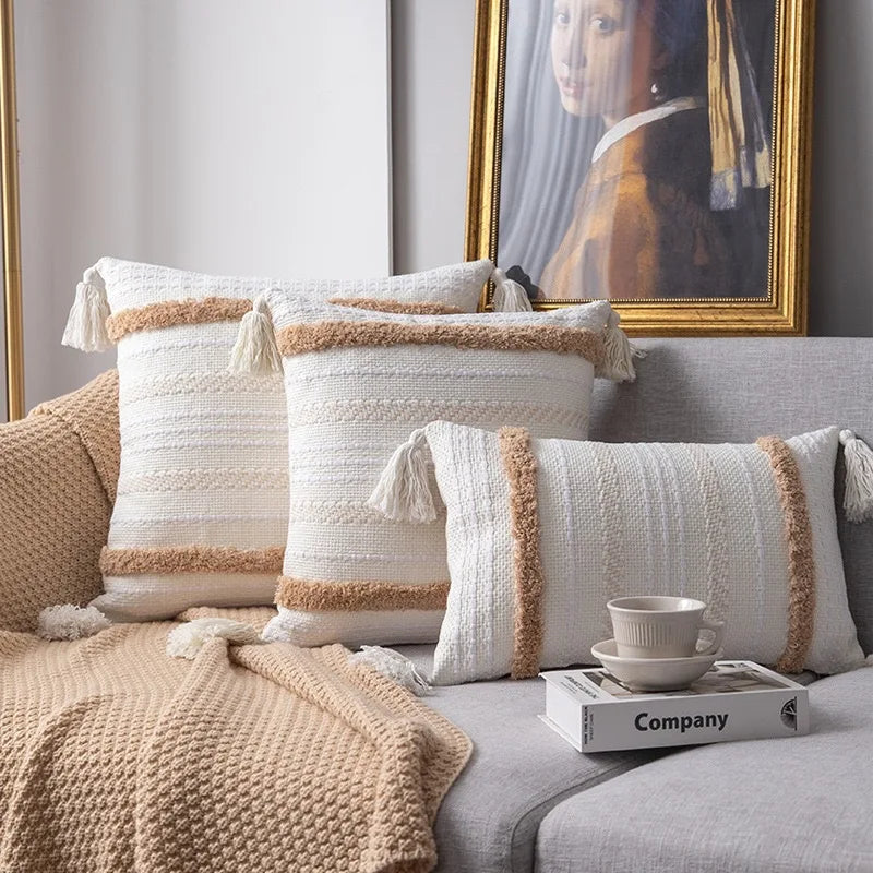 Lumière - Luxurious Tufted Fabric Cushion Cover