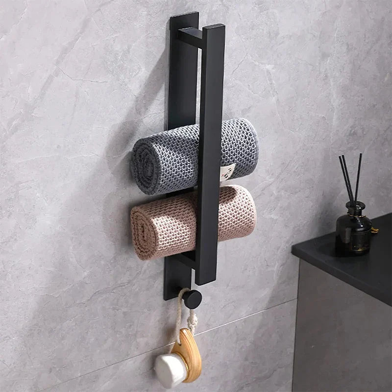 Adhesive Towel Holder - Modern Stainless Steel Wall Mount for Bathroom