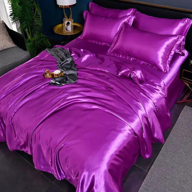 SatinLuxe Duvet Cover - Soft, Glossy Satin Bedding