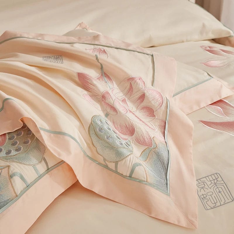 Lotus Pink - Luxury Egyptian Cotton Bedding Set