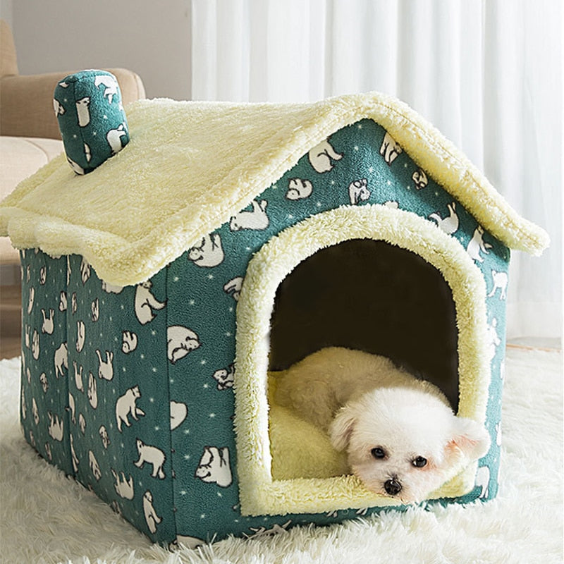 FluffyHaven - Cozy Pet House for Cats and Small Dogs