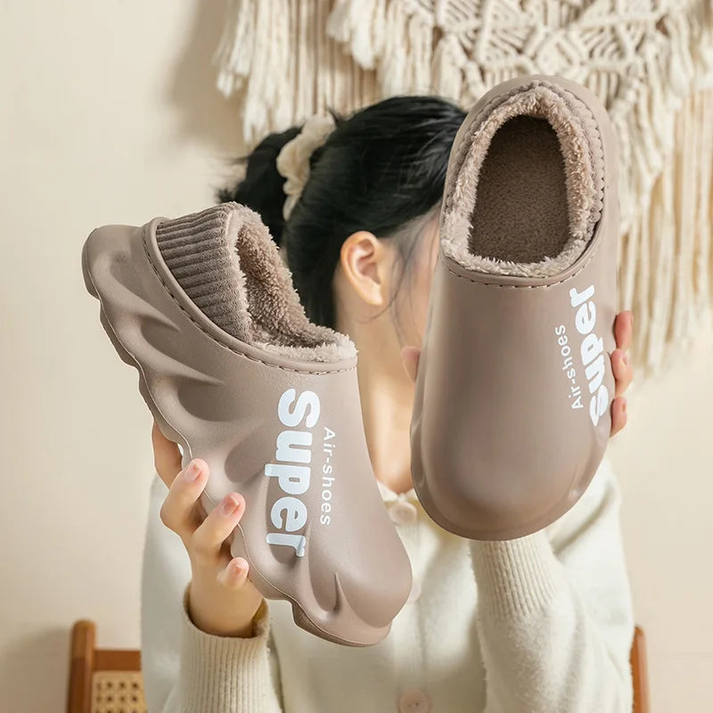 CozySol - Cotton Slippers with Plush Lining for Winter