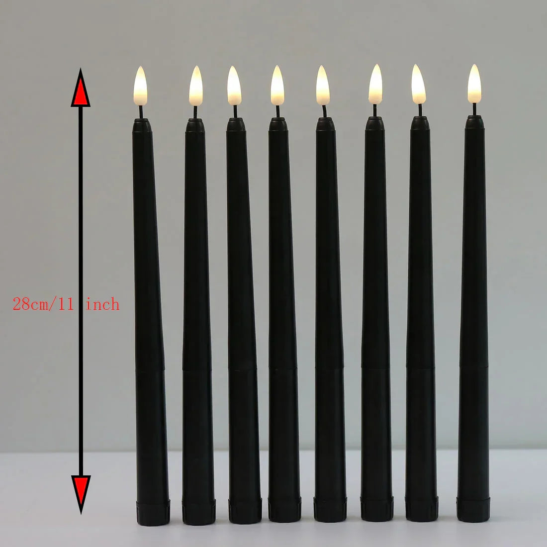 Nightfall - Mystical Black LED Candles for Halloween