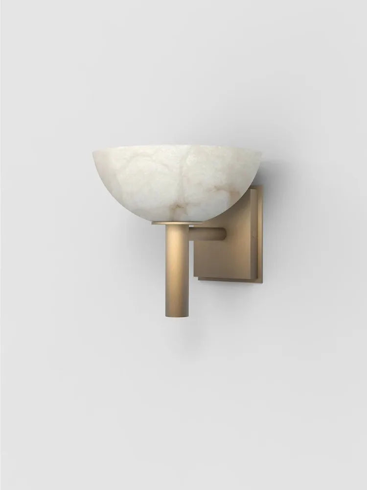 MarbleLuxe - Marble and Antique Brass Wall Light