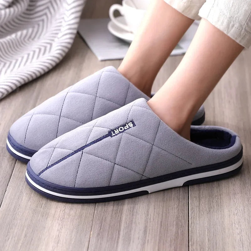 Cozy Cushions - Soft Cotton Slippers for Large Sizes