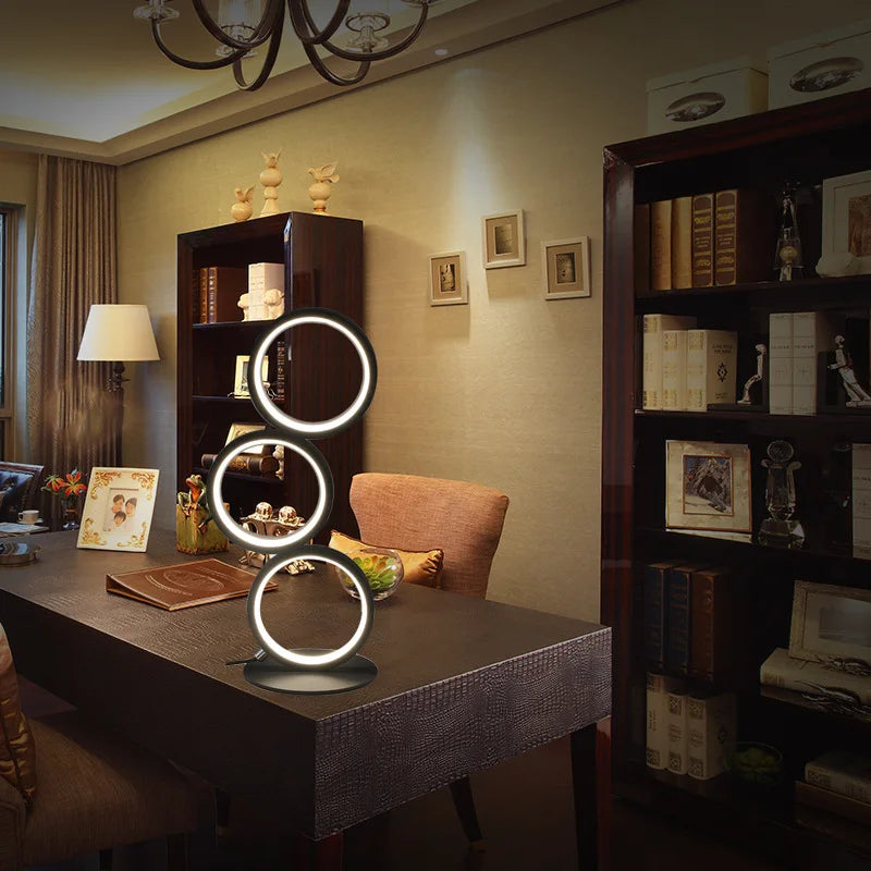 TricolorGlow - Adjustable Reading Lamp with Modern Design