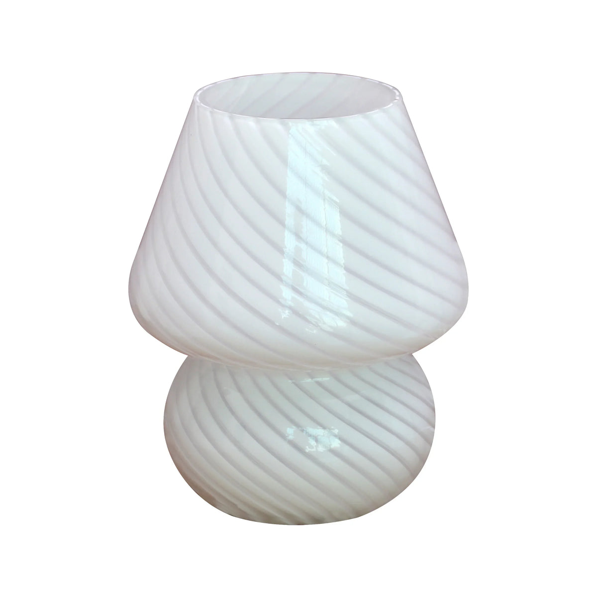 Murano Table Lamp - Mushroom Glass Lamp for a Warm Ambiance
