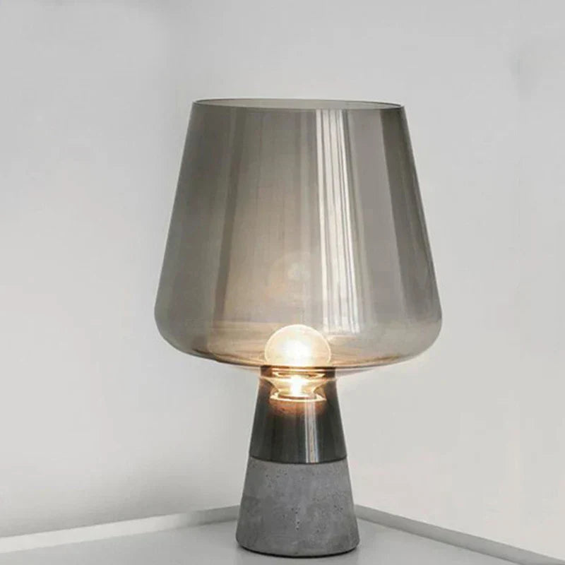 Ubrixa - Industrial Concrete and Glass Desk Lamp