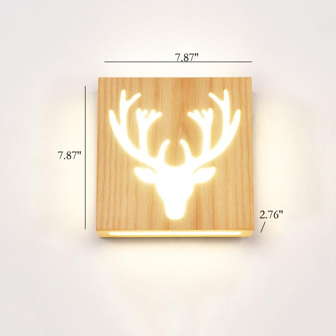 NatureShine - Solid Wood LED Wall Light for a Natural Glow
