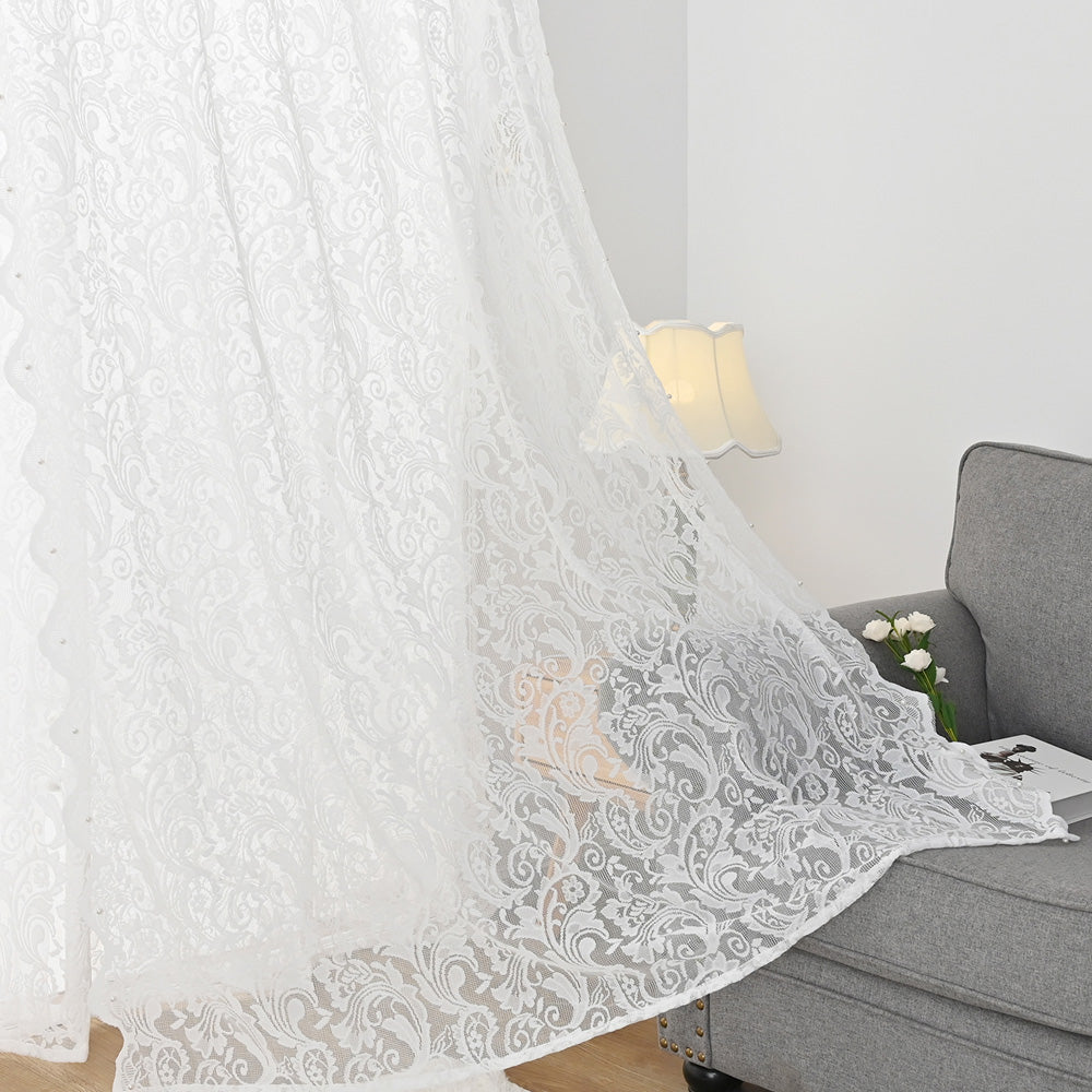 EleganceSheer - Light, Sheer White Curtains for Windows