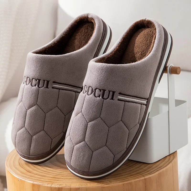 Cozy Cushions - Soft Cotton Slippers for Large Sizes