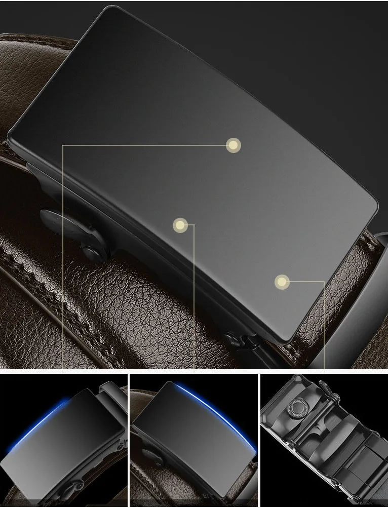 Flexibelt - Luxury PU Leather Belt with Automatic Buckle