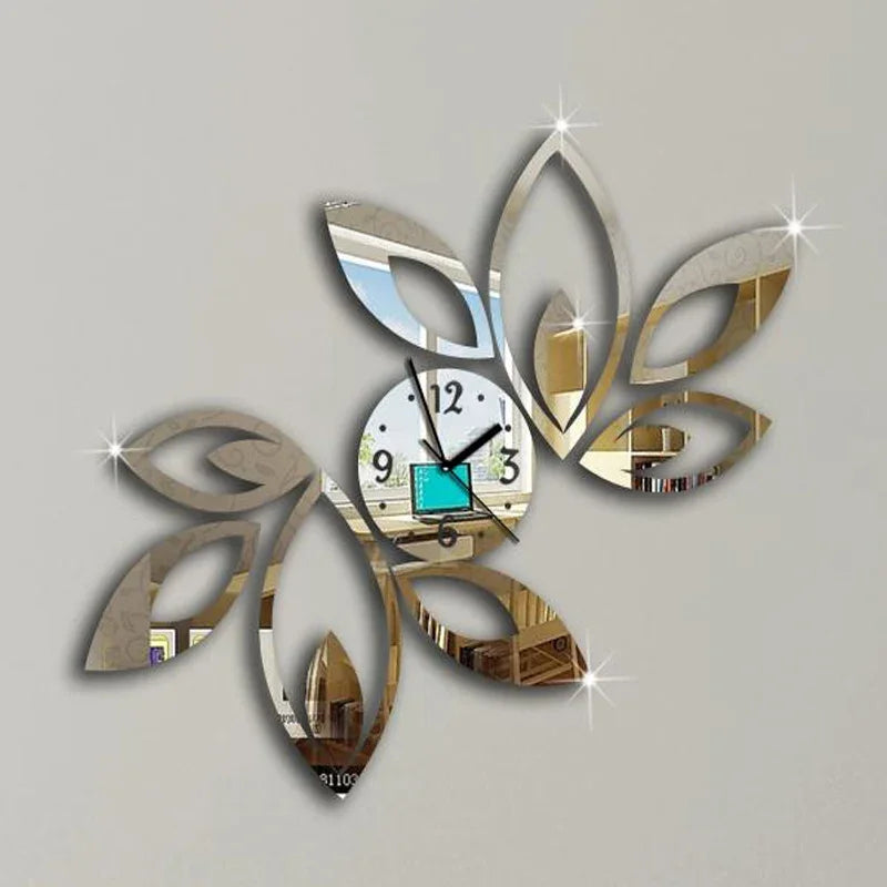 DecoTime Clock - Horloge Murale 3D en Acrylique au Design Moderne
