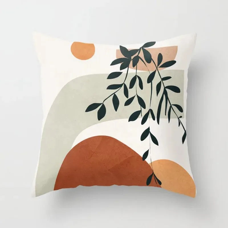VelvetHaven - Botanical Cushion Cover for a Fresh, Natural Interior