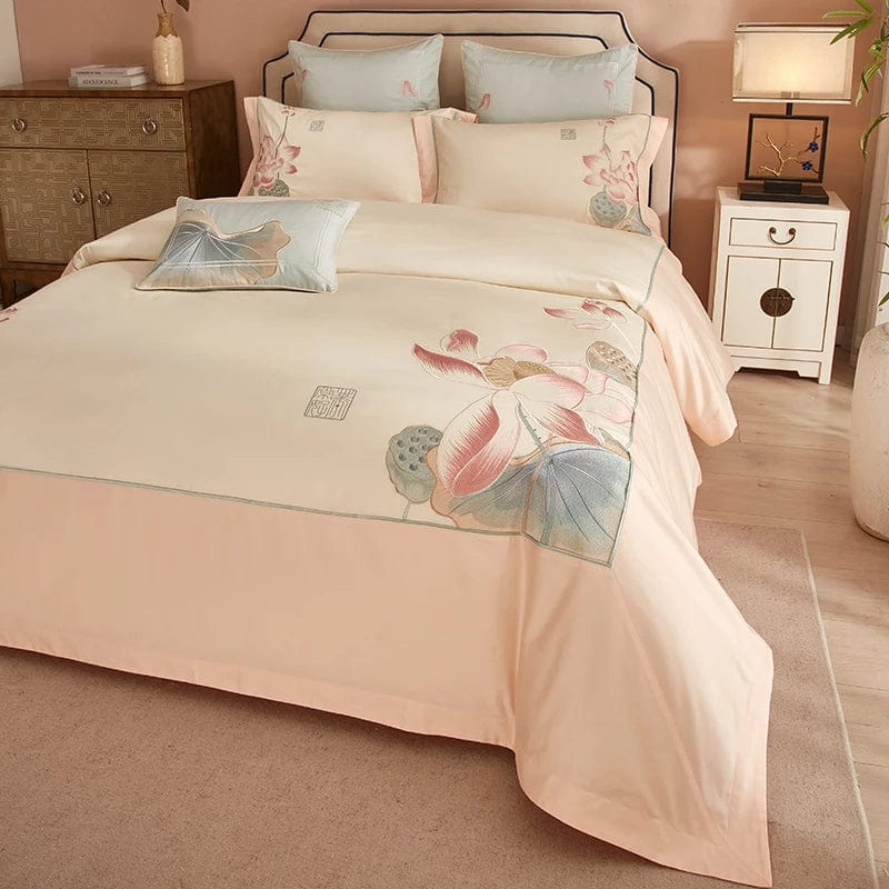 Lotus Pink - Luxury Egyptian Cotton Bedding Set