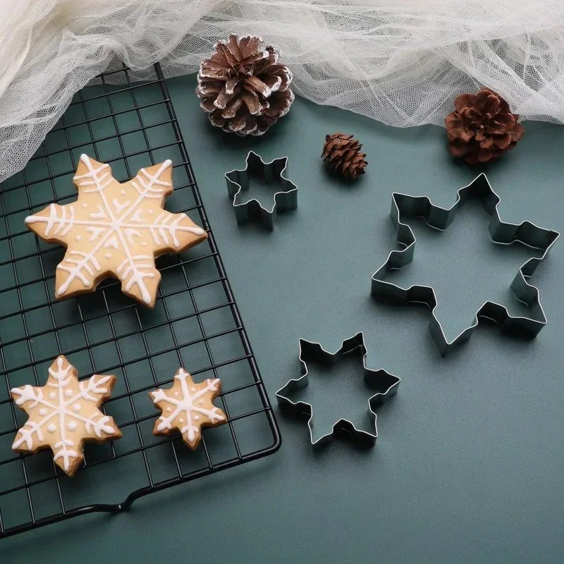 FloconSet - Stainless Steel Snowflake Cookie Cutters