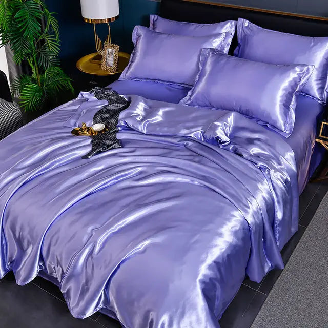 SatinLuxe Duvet Cover - Soft, Glossy Satin Bedding