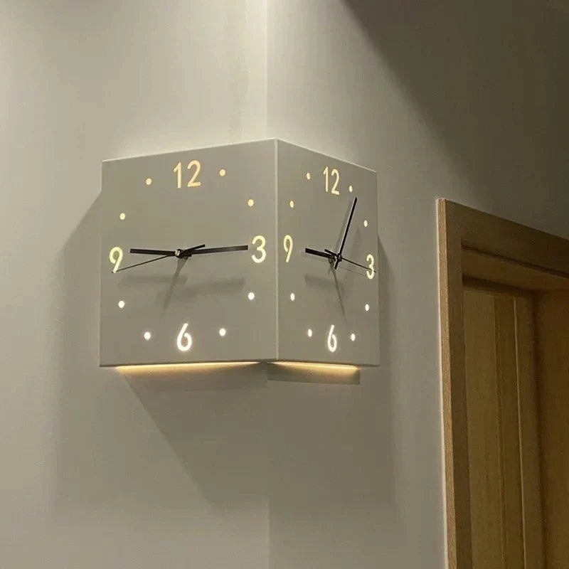 DualEdge Clock - Horloge murale elegante a mecanisme silencieux