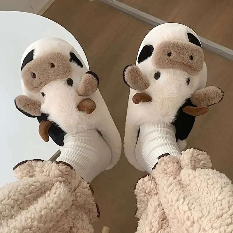 ComfortCow Slippers - Cozy Cow Slippers for Winter Days