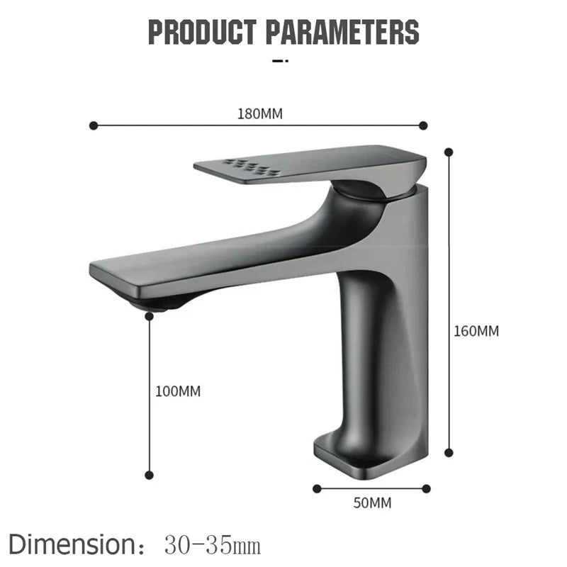 PivotFlow - Elegant Single Lever Bathroom Faucet