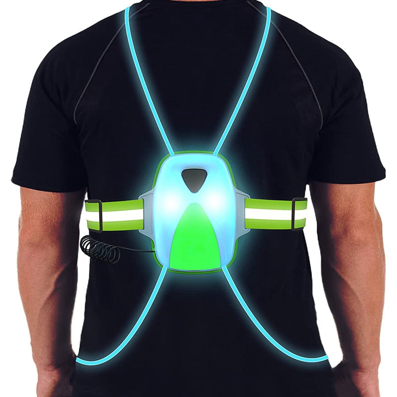 ReflectGlow - Gilet de sécurité LED pour la course