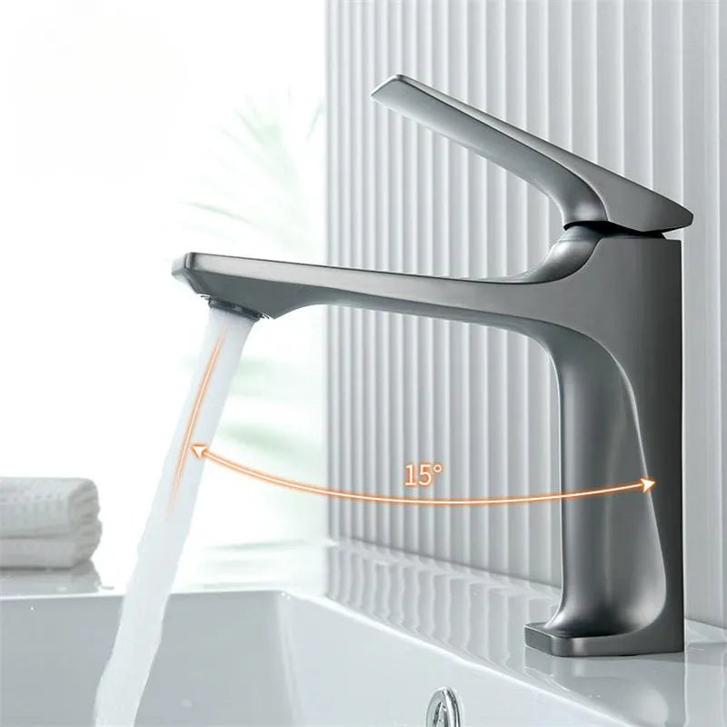 PivotFlow - Elegant Single Lever Bathroom Faucet