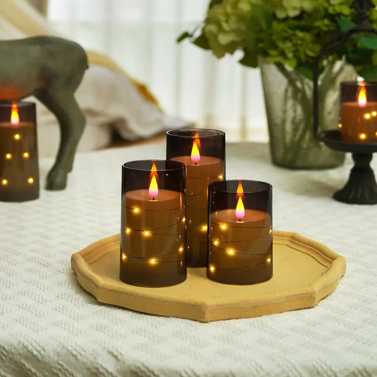 Flameflex - Realistic Flame LED Candles, Set of 3