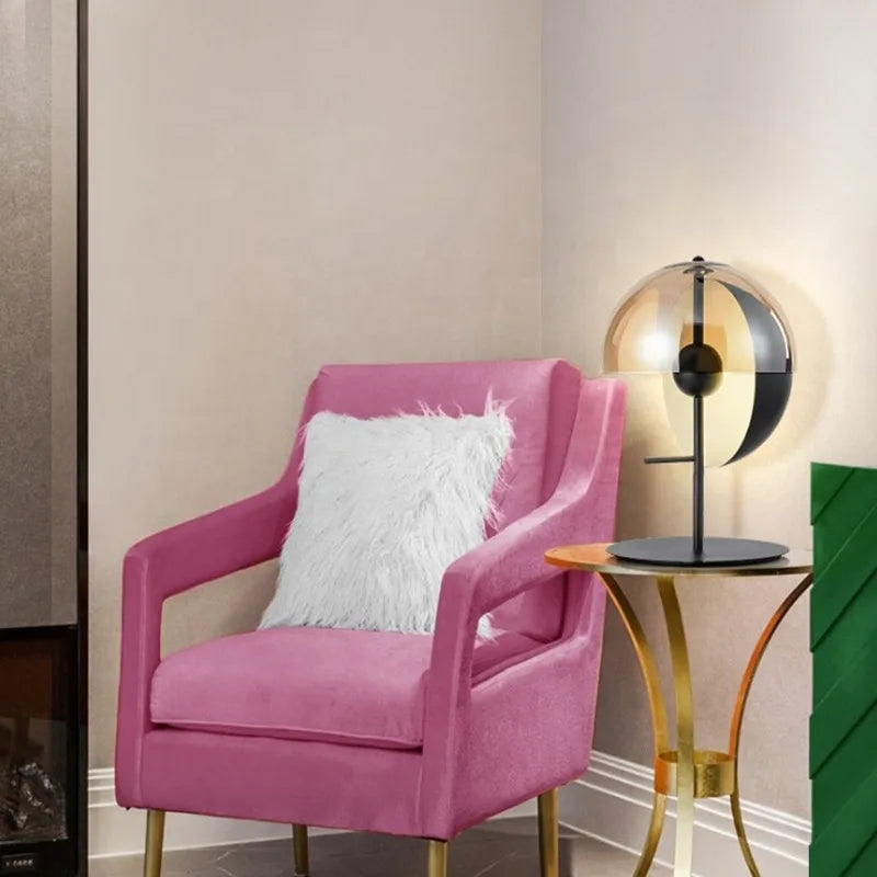 Zavrik - Glass and Metal Designer Table Lamp