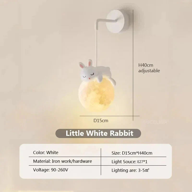 MoonGlow Light - Applique Murale LED Élégante pour la Chambre